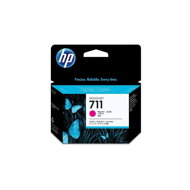 Atramentová náplň HP CZ135A HP 711 magenta (3x29 ml)