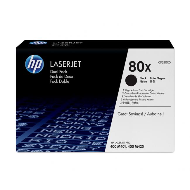 Toner HP CF280XD HP 80X dual pack black (2x6.900 str.)