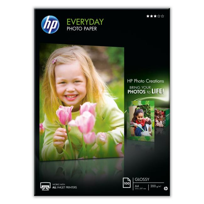Papier HP Q2510A fotografický papier, lesklý, 100 listov, A4, 200 g (Q2510A)