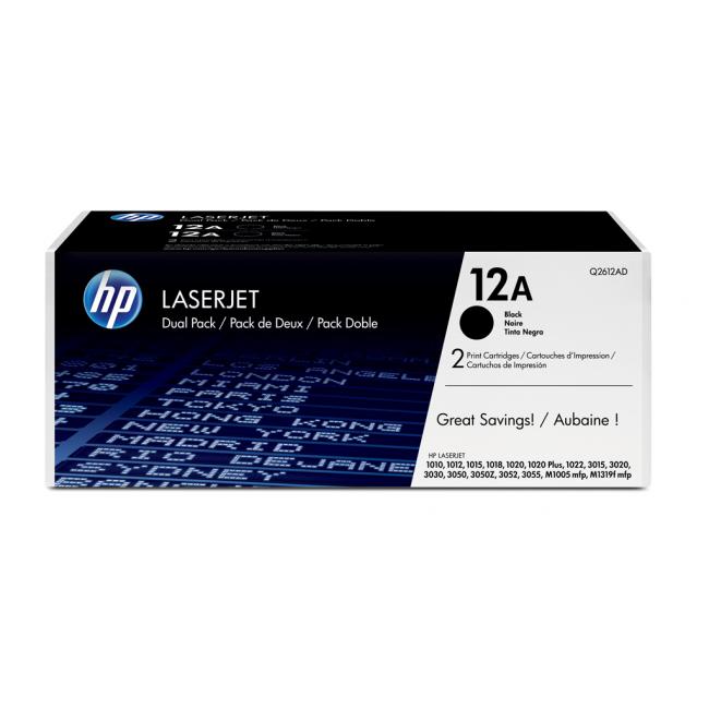 Toner HP Q2612AD č.12A dual pack (2×2000 str.)