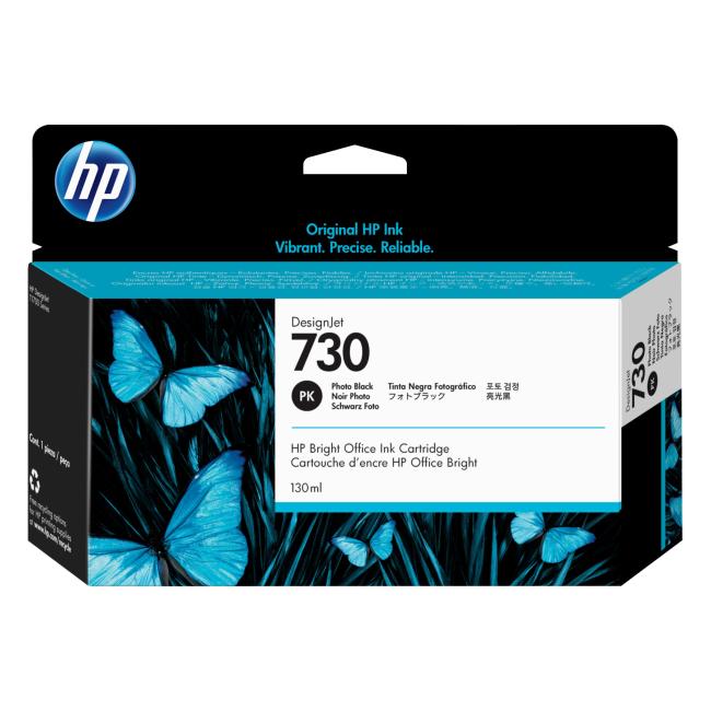 Atramentová náplň HP P2V67A HP 730 photo black (130 ml)