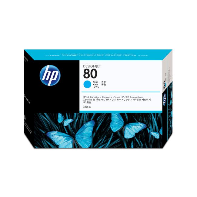 Atramentová náplň HP C4846A HP 80 cyan (350 ml)