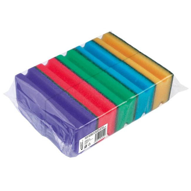 Hubka na riad tvarovaná farebná 10 ks