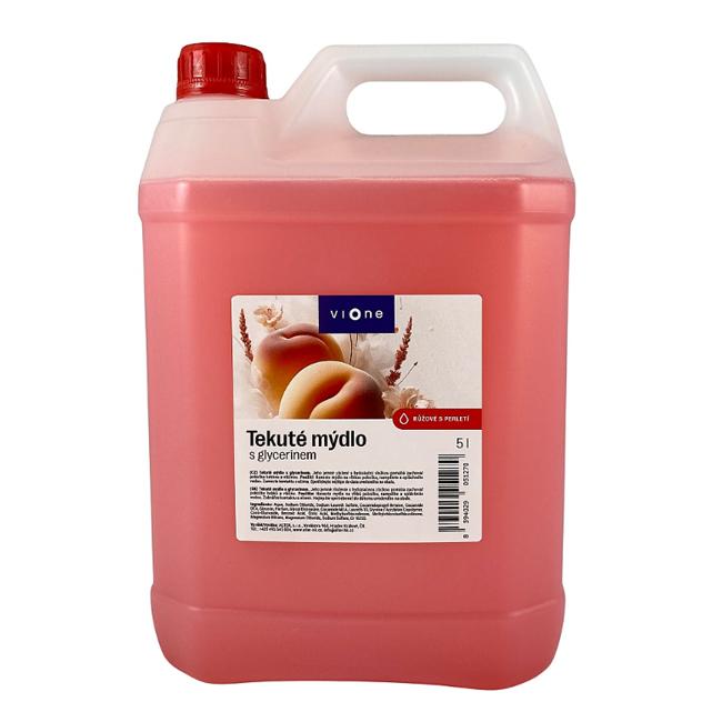 Tekuté mydlo Vione s perleťou, ružové BROSKYŇA 5 l ľahčený kanister
