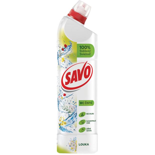 Savo WC tekutý čistič 750 ml - Vôňa lúky