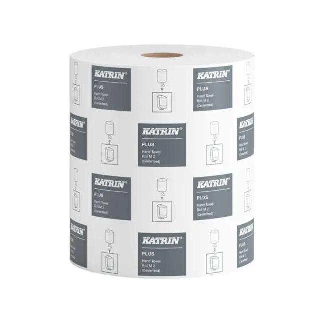 Papierové utierky v rolke 2-vrstvové KATRIN Plus M2 205 mm,100 m (6 ks)