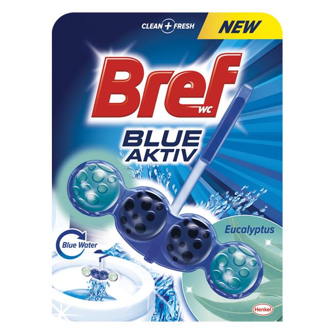 Bref Color Aktiv WC závesný blok tuhý 50 g Eukalyptus