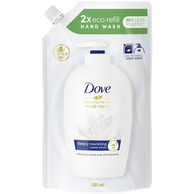 Náhradná náplň tekutého mydla Dove 500 ml krémové