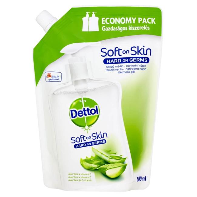 Dettol tekuté mydlo (NÁHRADNÁ NÁPLŇ) 500ml - Aloe vera
