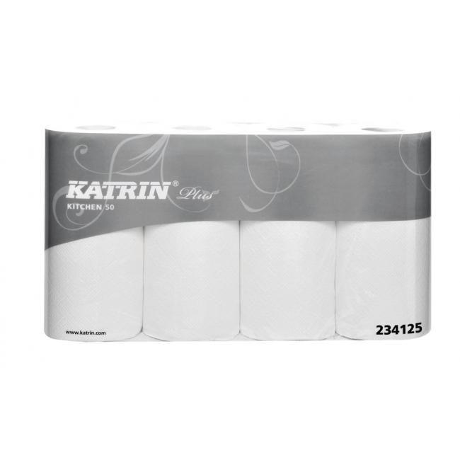 NP:HY754010 Kuchynské utierky 2-vrstvové KATRIN, návin 12 m (4 ks)