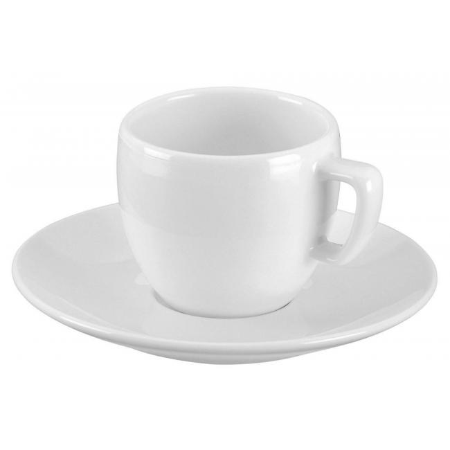 Šálky s podšálkami Crema na expreso 75 ml 6 ks