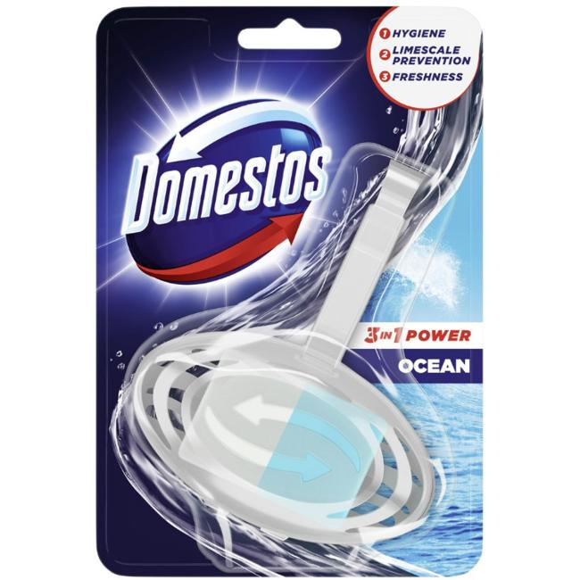 Domestos 3 in1 WC blok závesný tuhý Oceán 35 g