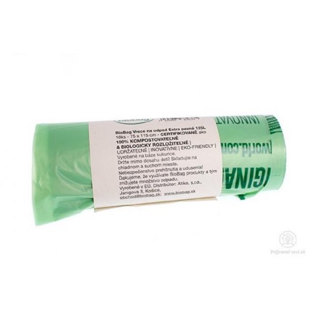 Vrecia BioBag na odpad 125l extra pevné 10ks
