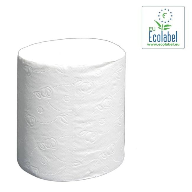 Papierové utierky v rolke 2-vrstvové bez dutinky INPOSAN MAXI, návin 140 m, celulóza biele (6ks)