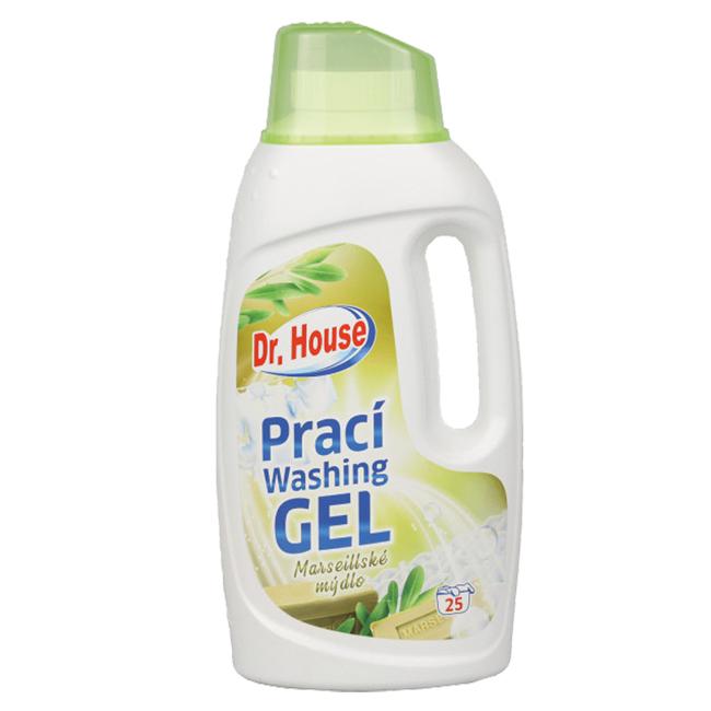 Prací gél Dr. House 1,5 l Marseillské mydlo