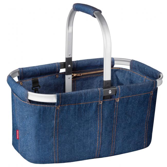 Nákupný skladací košík Shop denim