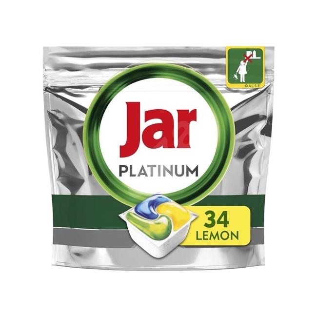 JAR tablety do umývačky riadu Platinum All in One (34 ks) Yellow