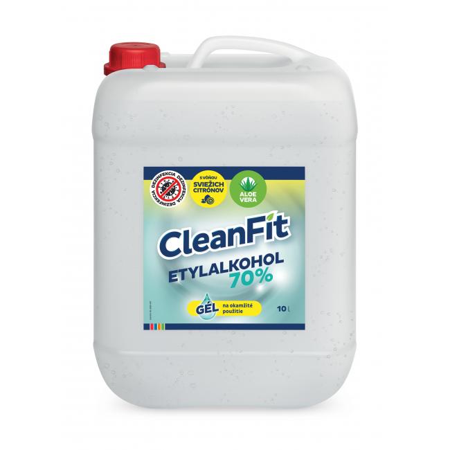 CleanFit dezinfekčný gél 70% citrus na ruky 10l