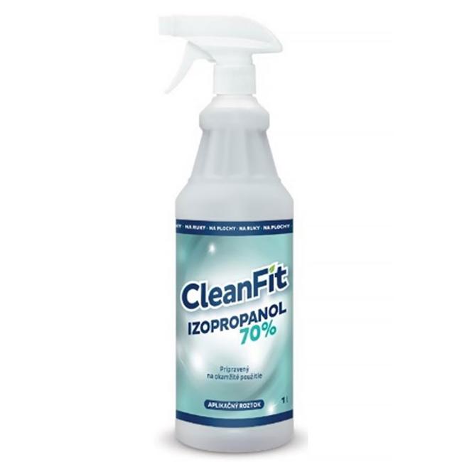 CleanFit dezinfekčný roztok IZOPROPYL 70% s rozprašovačom 1l