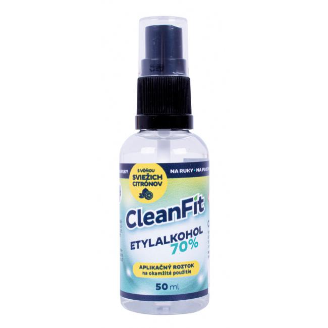 CleanFit dezinfekčný roztok Etylakohol 70% citrus s rozprašovačom 50ml
