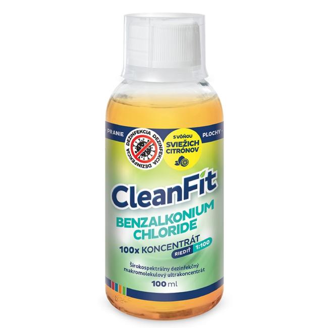 Cleanfit ultrakoncentrát - Benzalkonium Chloride dezinfekčný 100 ml