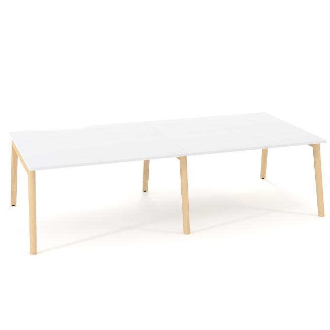 Pracovné stoly Bench ALFA ROOT 280x160cm, biely