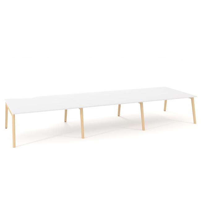 Pracovné stoly Bench ALFA ROOT 480x160cm, biely