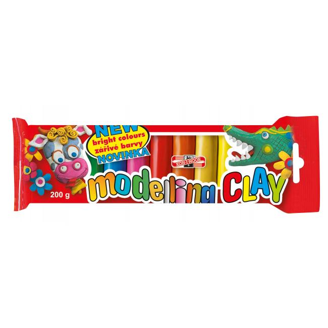 Plastelína školská 200g 10-farebná