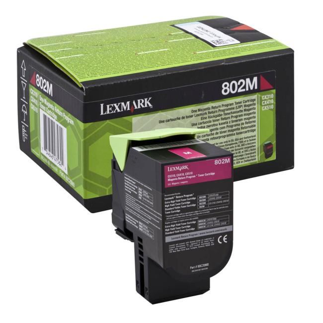 Toner Lexmark 802M magenta (1.000 str.)
