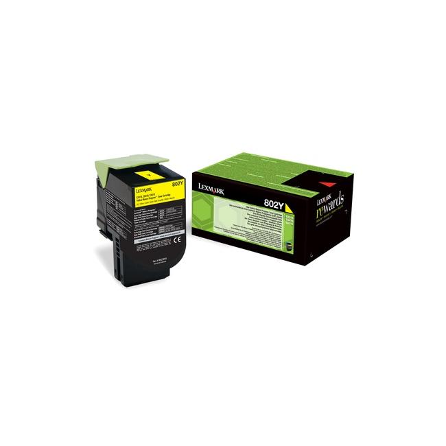 Toner Lexmark 802Y yellow (1.000 str.)