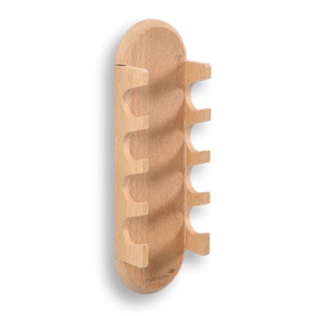 Držiak popisovačov pre sklenené tabule drevený