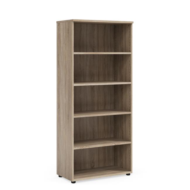 Policová skriňa BASIC, otvorená, 80x40x182,1cm, dub Somona