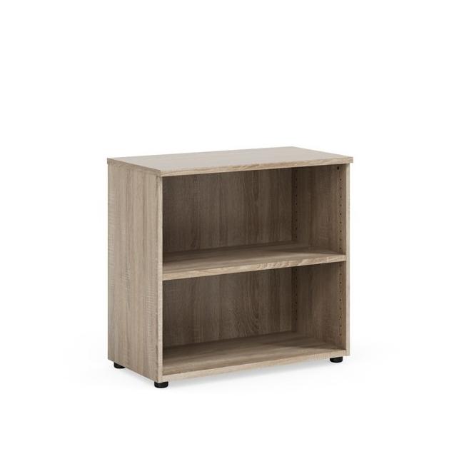 Policová skriňa BASIC, otvorená, 80x40x76,5cm, dub Somona
