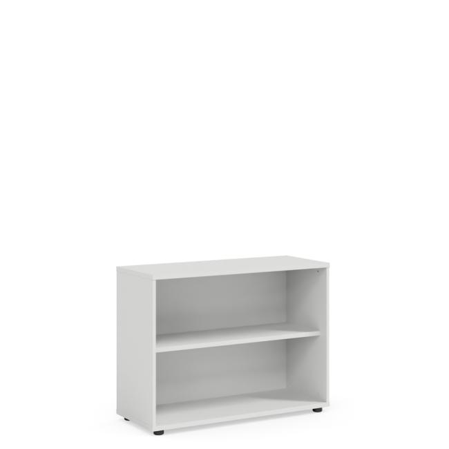 Policová skriňa BASIC, otvorená 100x40x75,3cm, biela