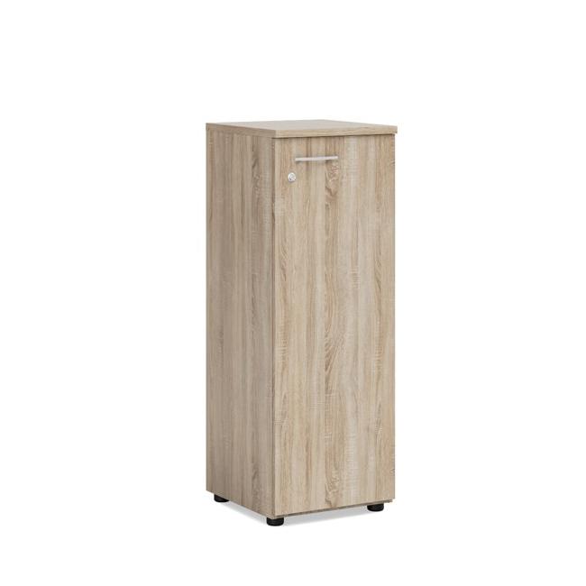 Policová skriňa BASIC, pravé dvere so zámkom, 40x40x111,7cm, dub Somona