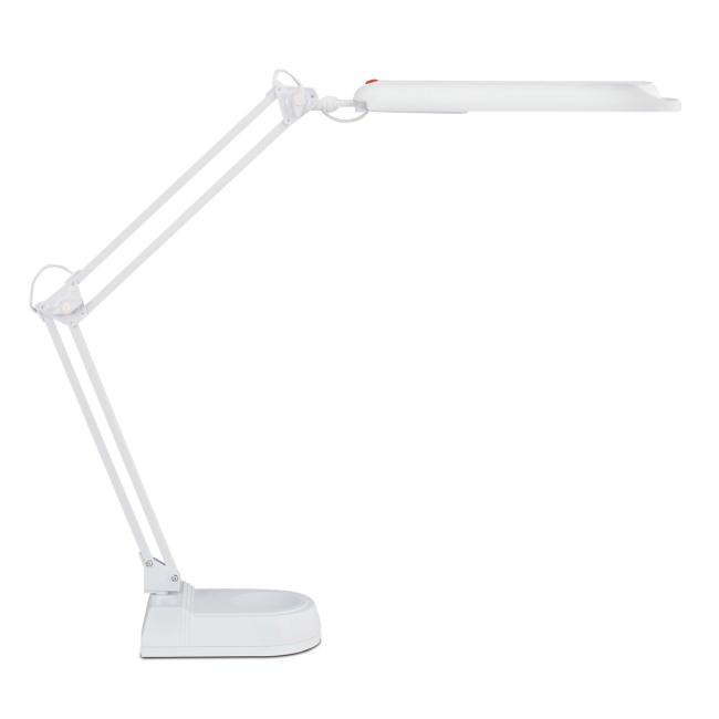 Energeticky úsporná lampa MAULatlantic so základňou biela