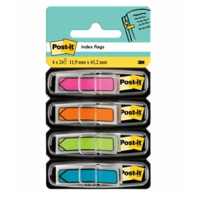 Post-it index šípky neonove 12,5x43mm