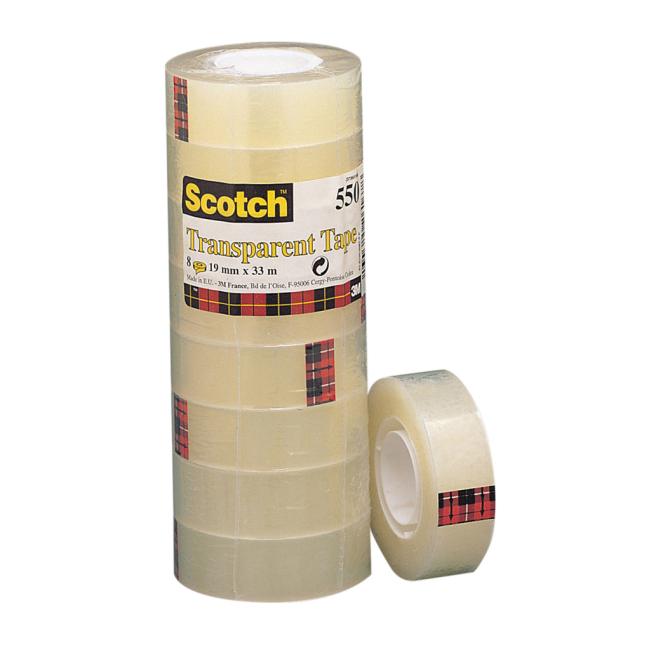 Lepiaca páska Scotch 550 19mm x 33m 8ks
