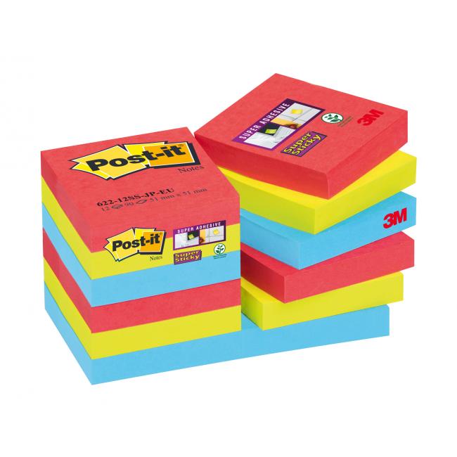 Bločky Post-it® Super Sticky _Bora Bora_ 47,6x47,6mm