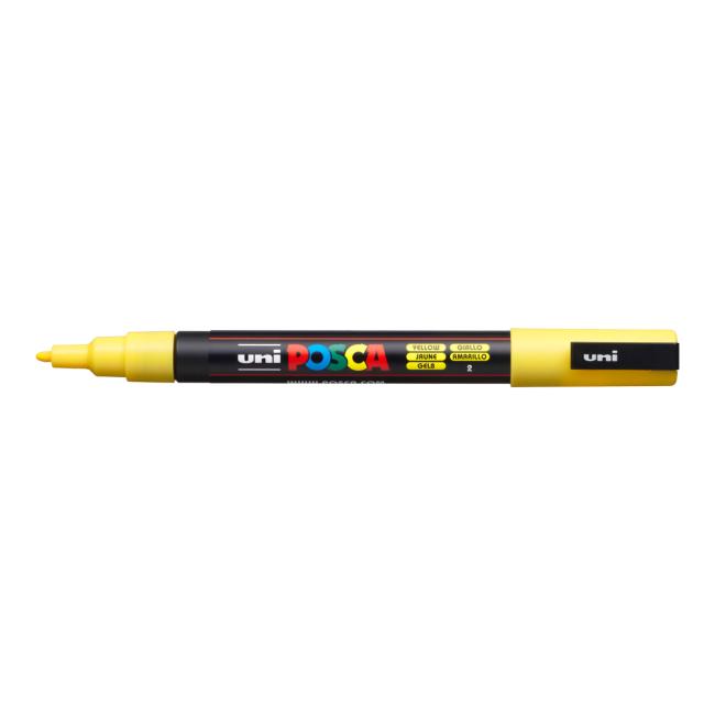 Popisovač uni POSCA PC-3M žltý