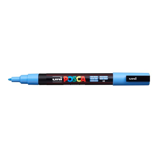 Popisovač uni POSCA PC-3M nebesky modrý