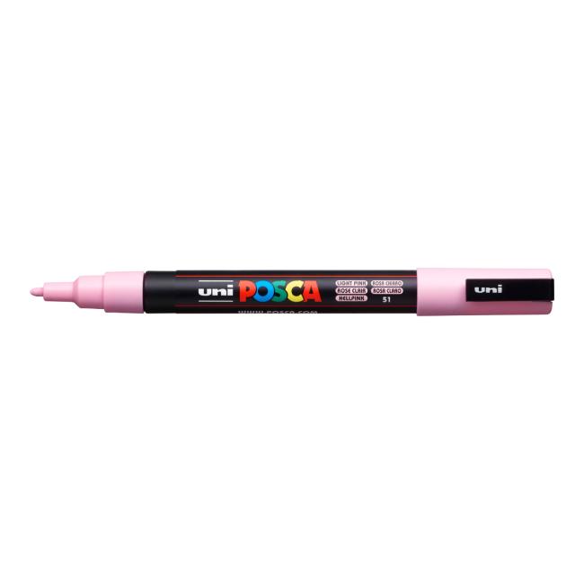 Popisovač uni POSCA PC-3M svetloružový