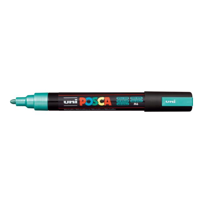 Popisovač uni POSCA PC-5M metalicky zelený