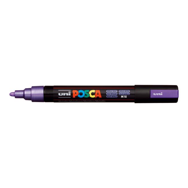 Popisovač uni POSCA PC-5M metalicky fialový