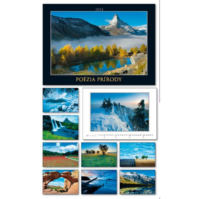 Nástenný kalendár 33 x 33 cm Colours of nature 2026