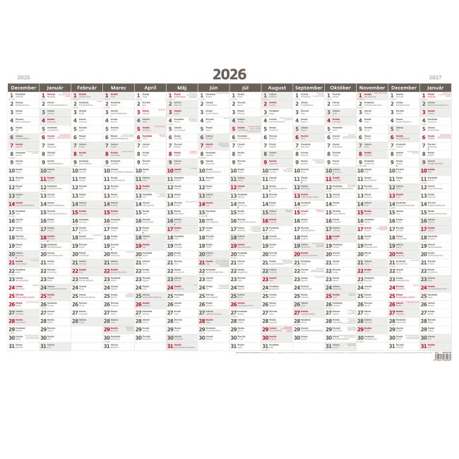 Plánovacia ročná mapa A1 88 x 64 cm bezobrázková