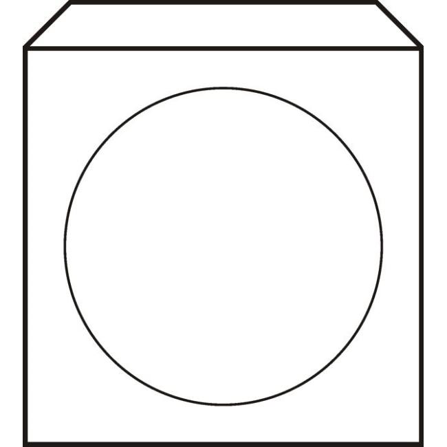Obálky na CD 125x125 s okienkom 100 ks
