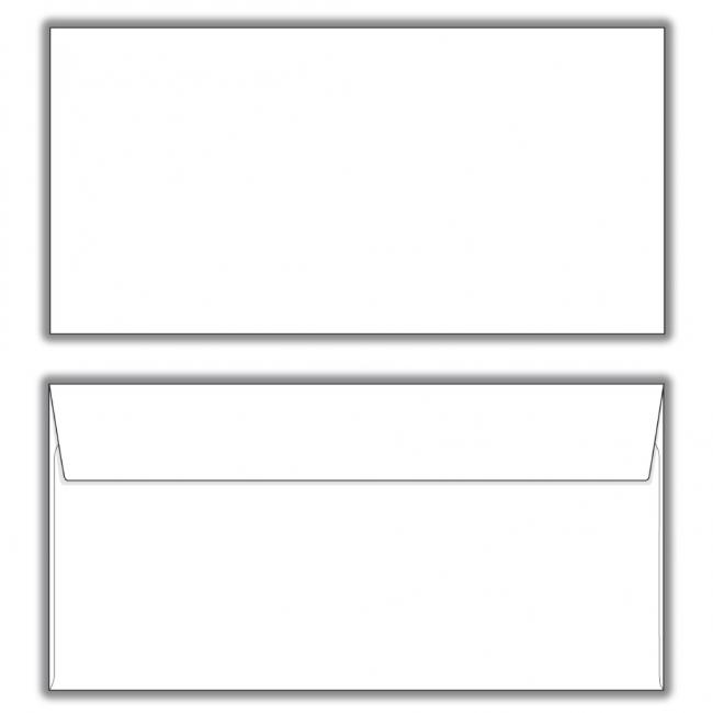 Poštové obálky DL s páskou, 1000 ks