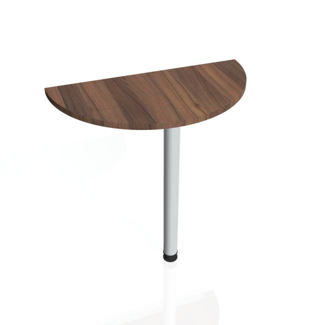 Doplnkový stôl Gate, 80x75,5x40 cm, orech/kov