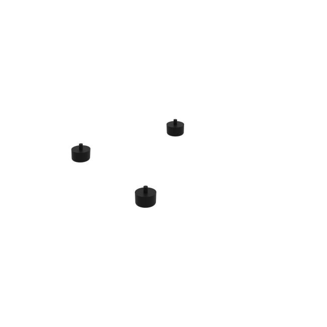 Rektifikačné nožičky, plastové, 27 mm, 3 ks